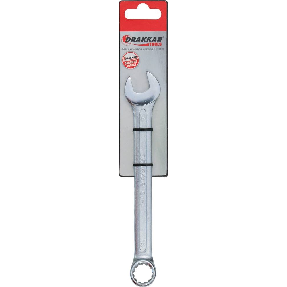 Clé mixte de 14mm tête polie - carte DRAKKAR TOOLS - 13834