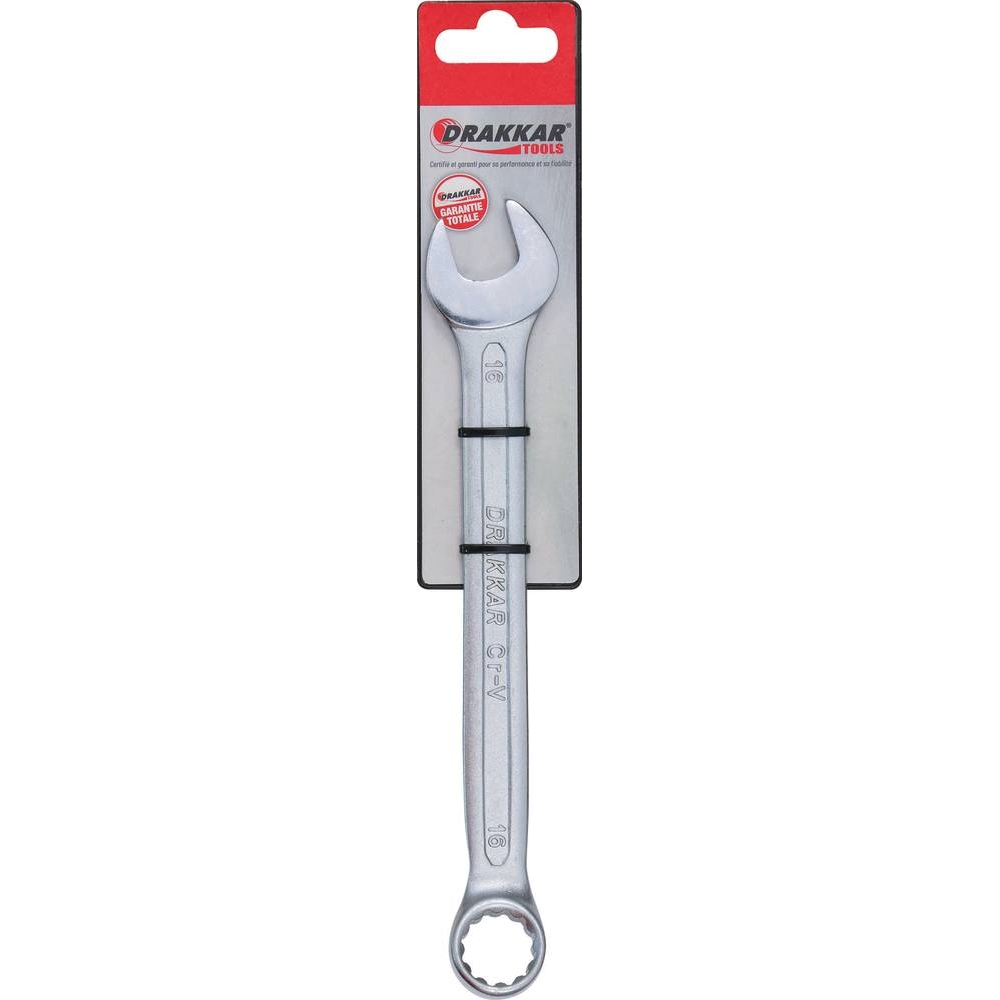 Clé mixte de 16mm tête polie - carte DRAKKAR TOOLS - 13836