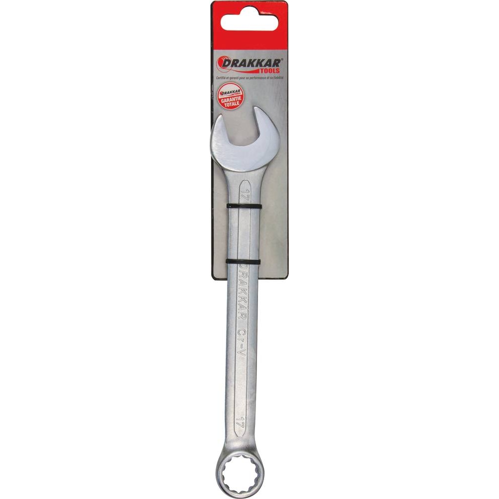 Clé mixte de 17mm tête polie - carte DRAKKAR TOOLS - 13837