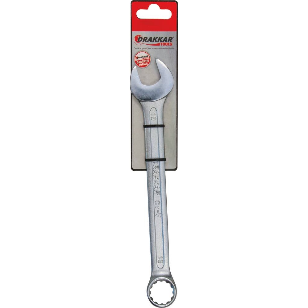 Clé mixte de 18mm tête polie - carte DRAKKAR TOOLS - 13838