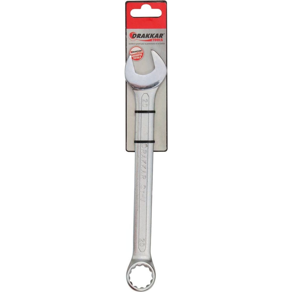Clé mixte de 20mm tête polie - carte DRAKKAR TOOLS - 13840