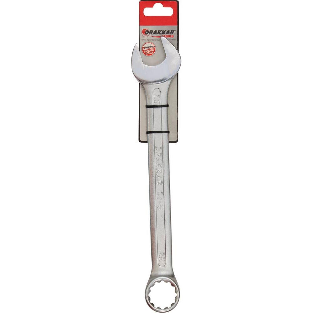 Clé mixte de 25mm tête polie - carte DRAKKAR TOOLS - 13845