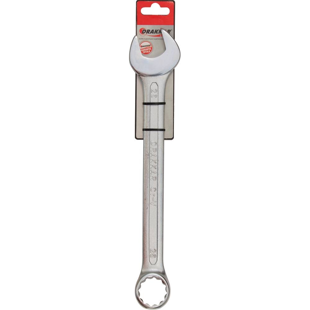 Clé mixte de 26mm tête polie - carte DRAKKAR TOOLS - 13846