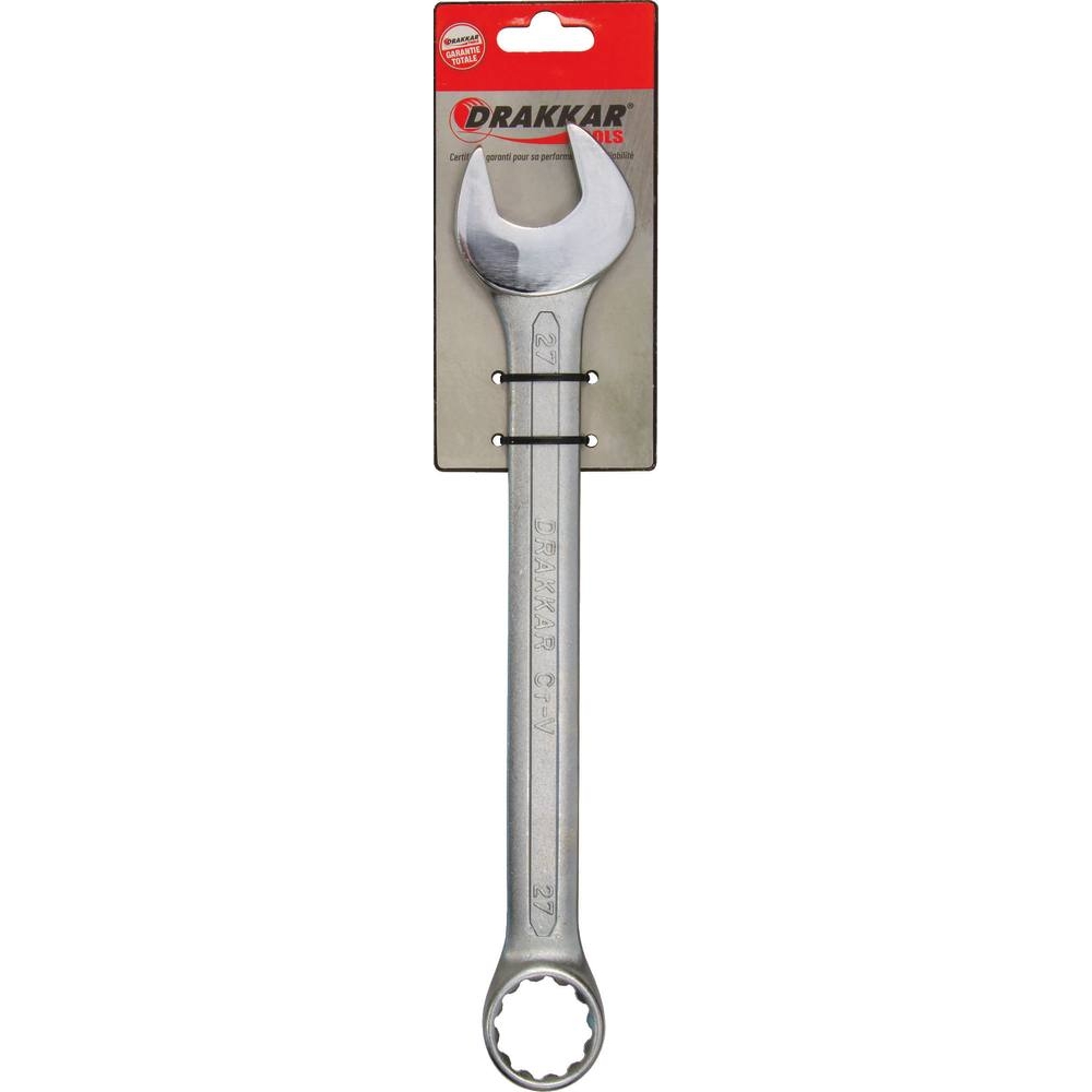 Clé mixte de 27mm tête polie - carte DRAKKAR TOOLS - 13847
