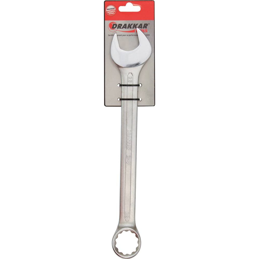 Clé mixte de 28mm tête polie - carte DRAKKAR TOOLS - 13848