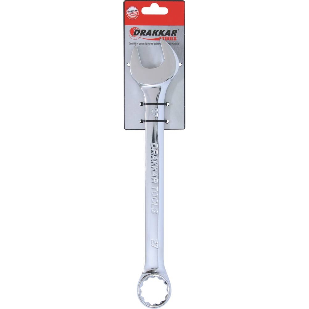 Clé mixte de 27mm full polish - carte DRAKKAR TOOLS - 13897