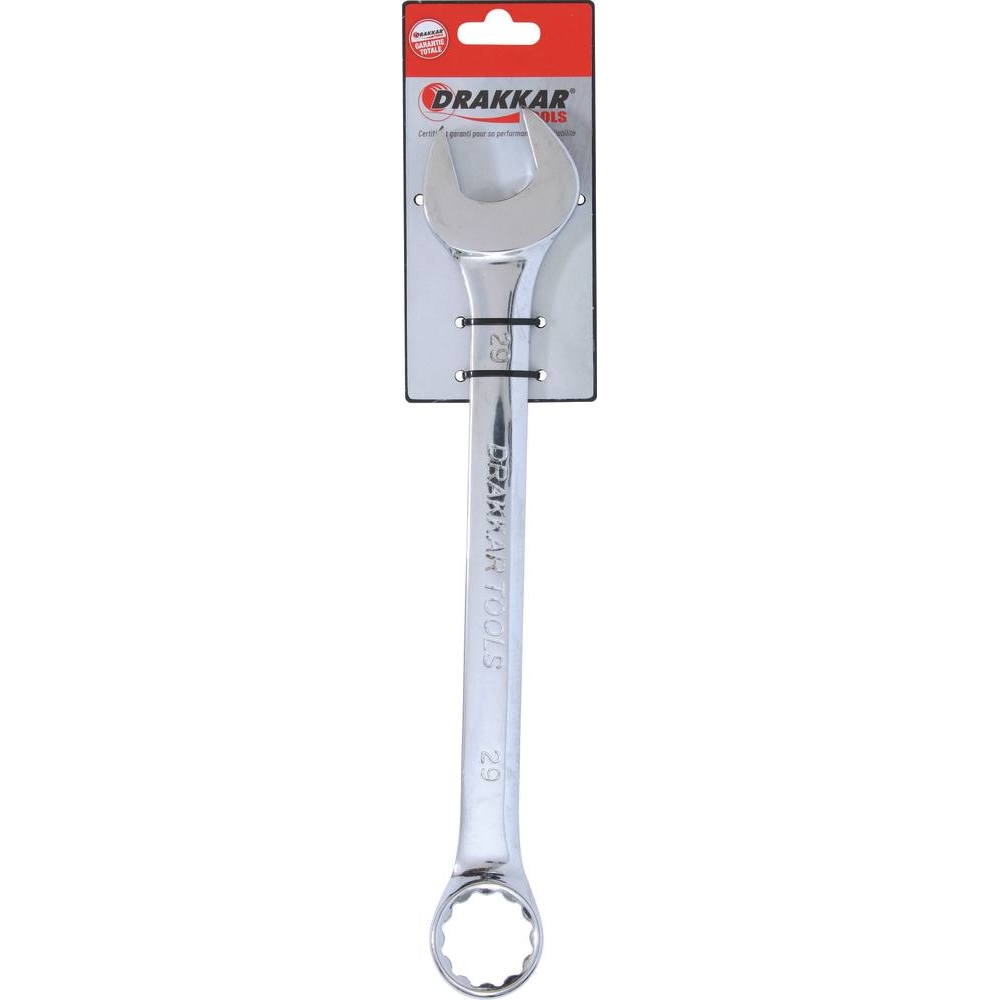 Clé mixte de 29mm full polish - carte DRAKKAR TOOLS - 13901