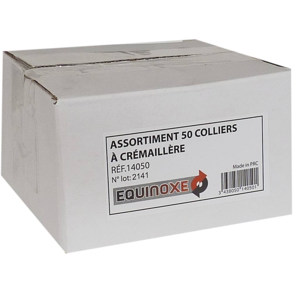 Collier à crémaillère acier zingué 9mm de 8 à 50mm - lot de 50 pcs KLIPPER - 14050