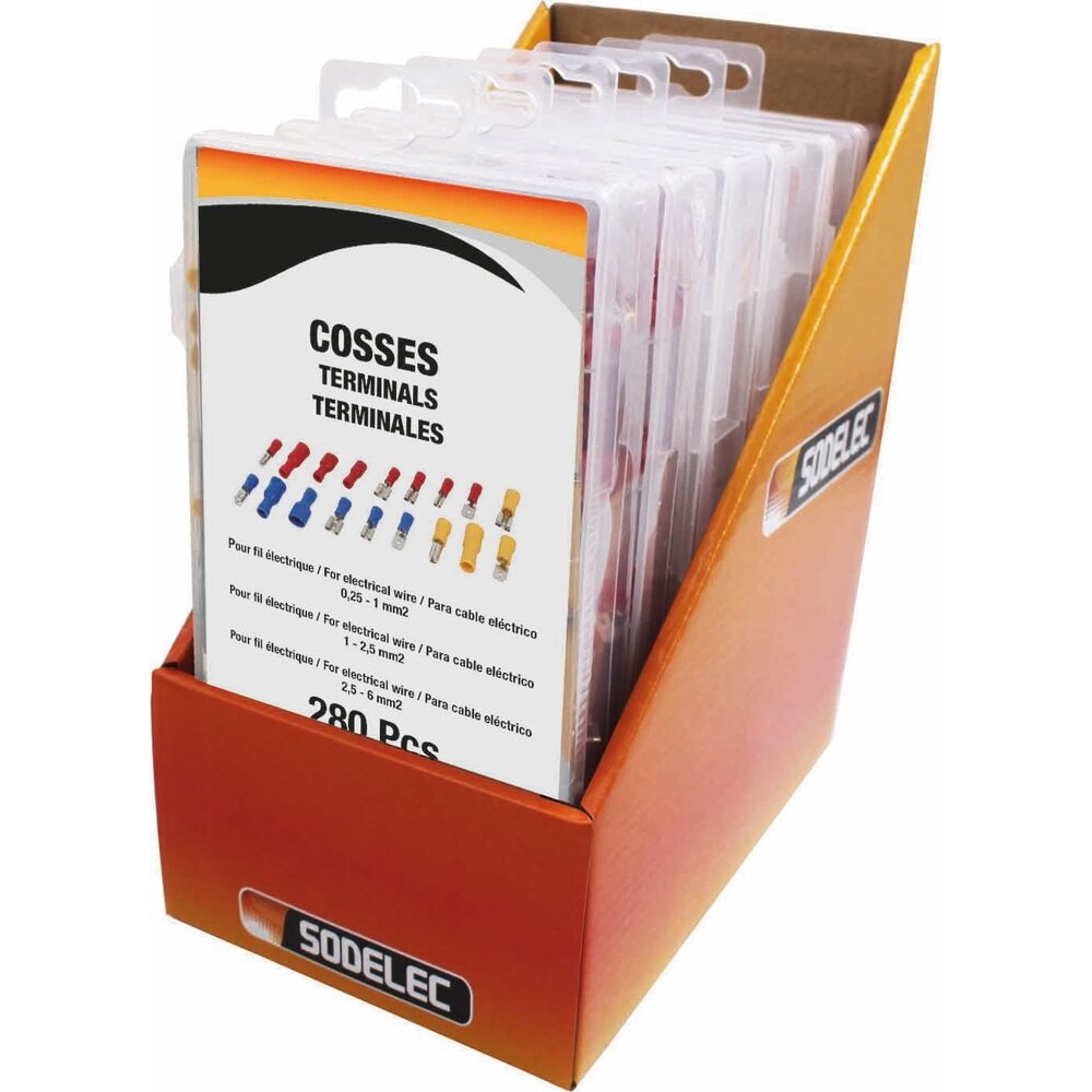 Cosse isolée - coffret de 280 pcs SODELEC - 14096