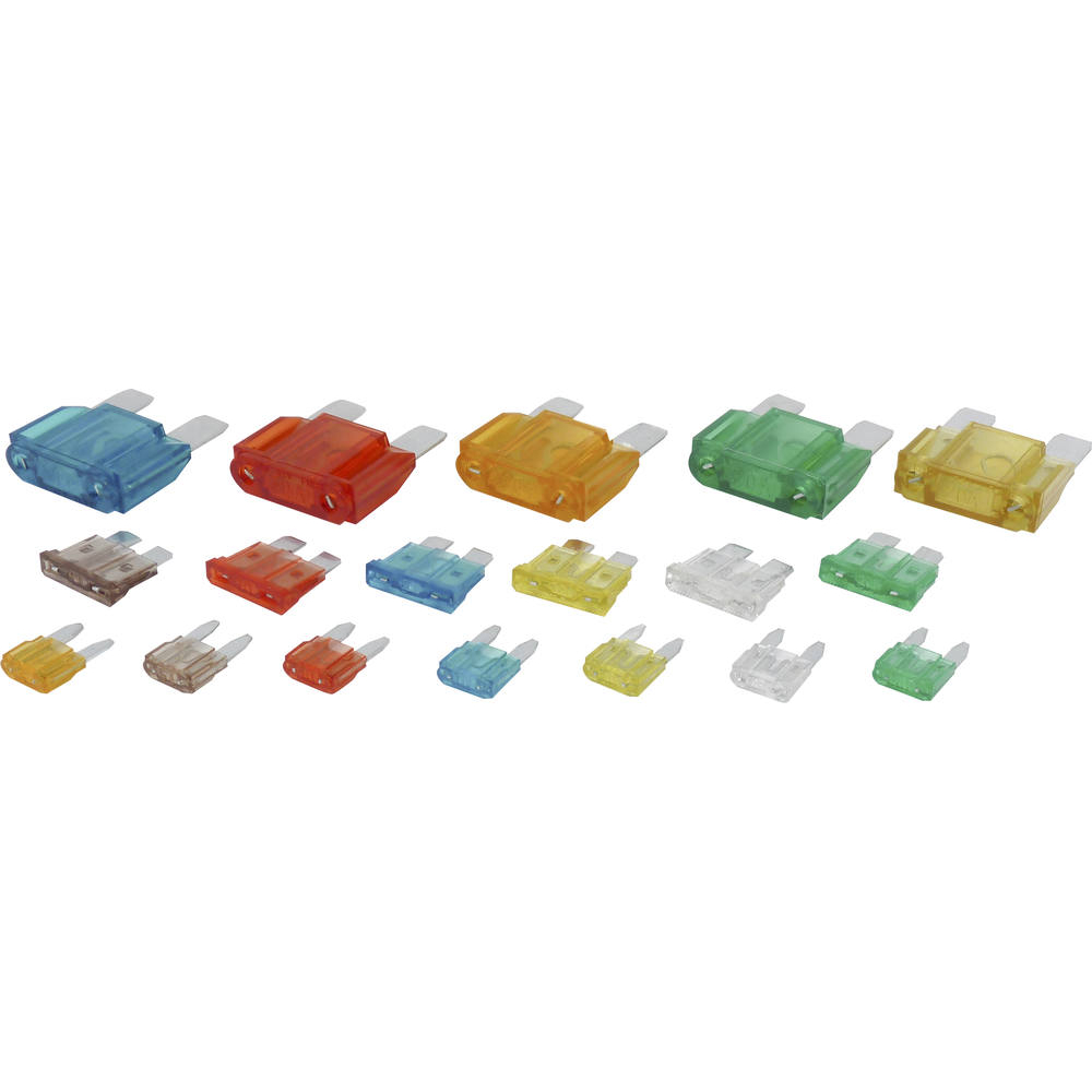 Fusible enfichable mini/standard/maxi assortiment - coffret de 166 pcs SODELEC - 14099