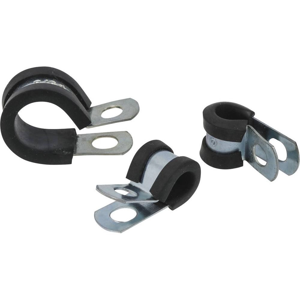 Collier acier zingué 12mm avec protection caoutchouc de 6 à 16mm - coffret de 42 pcs KLIPPER - 14176