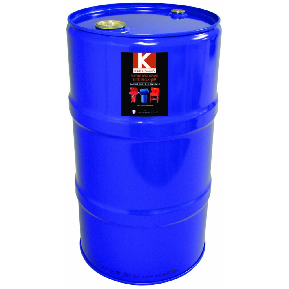 Solvant dégraissant fût métallique de 60L pour fontaine de nettoyage KARZHAN - 14318