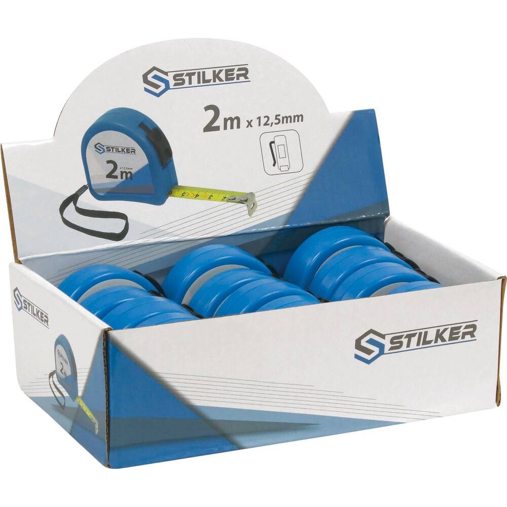 Mètre mesure à ruban 2m 13mm boîtier ABS STILKER - 14361