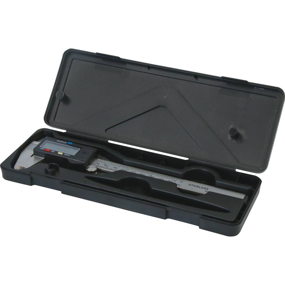Pied à coulisse digital 150mm 1/100 avec jauge de profondeur - coffret DRAKKAR TOOLS - 14404