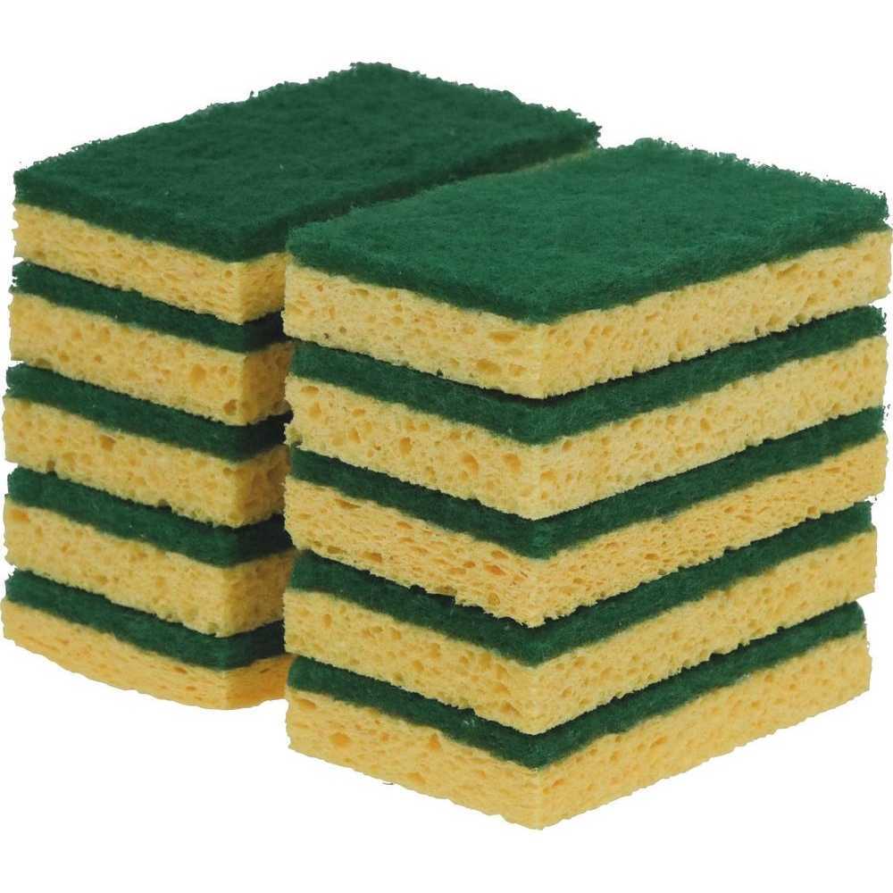 Eponge tampon double face 110x70x22mm - lot de 10 pcs - 14676