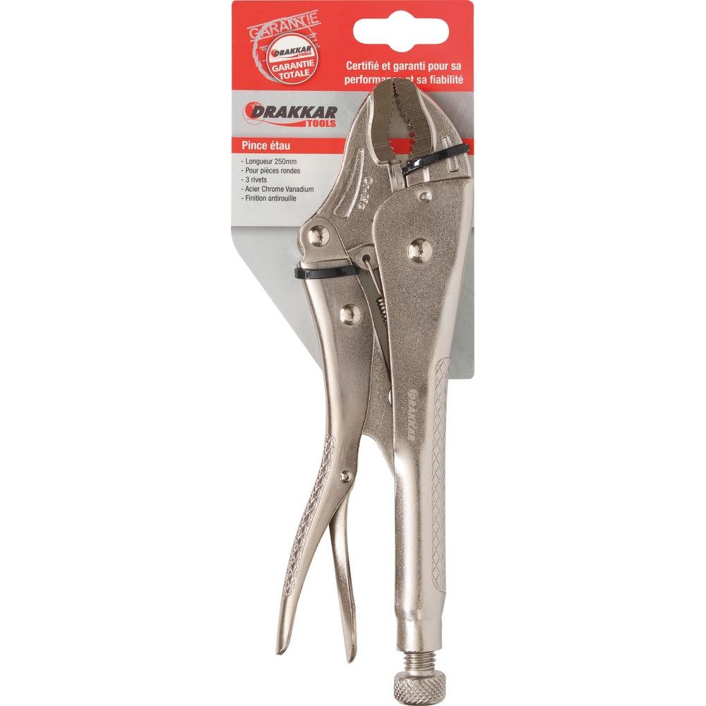 Pince étau 250mm - carte DRAKKAR TOOLS - 14739