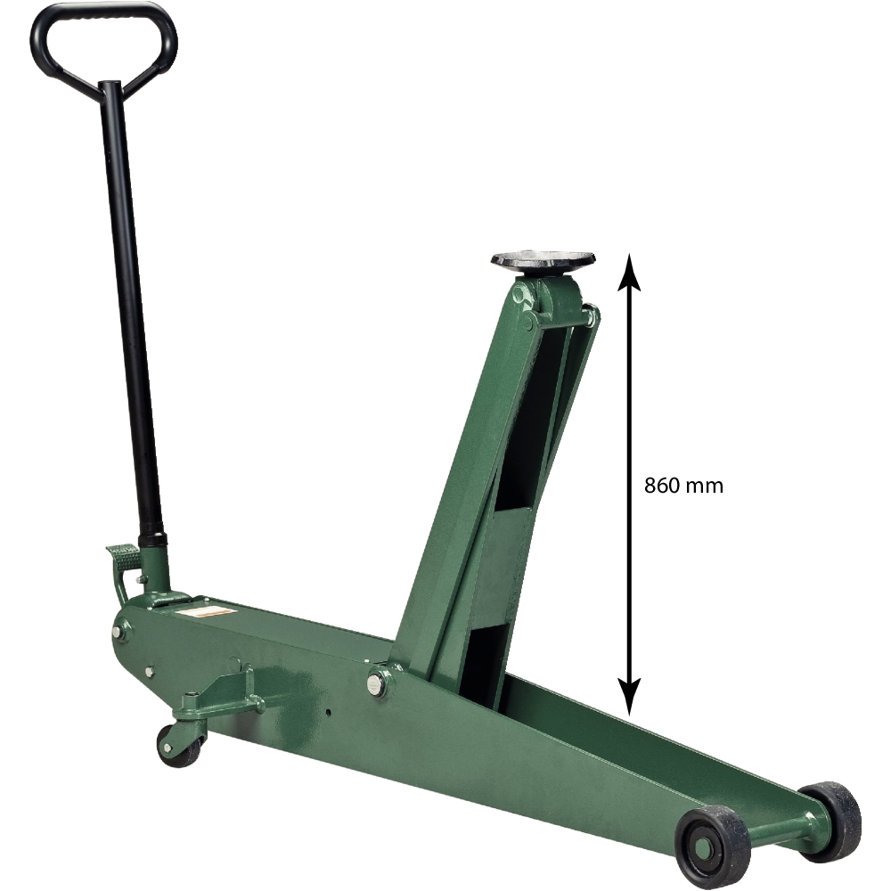 Cric rouleur 3T avec pédale 130/860mm longueur 1620mm COMPAC - 15053