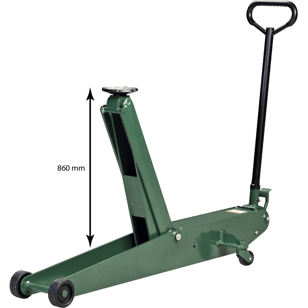 Cric rouleur 3T avec pédale 130/860mm longueur 1620mm COMPAC - 15053