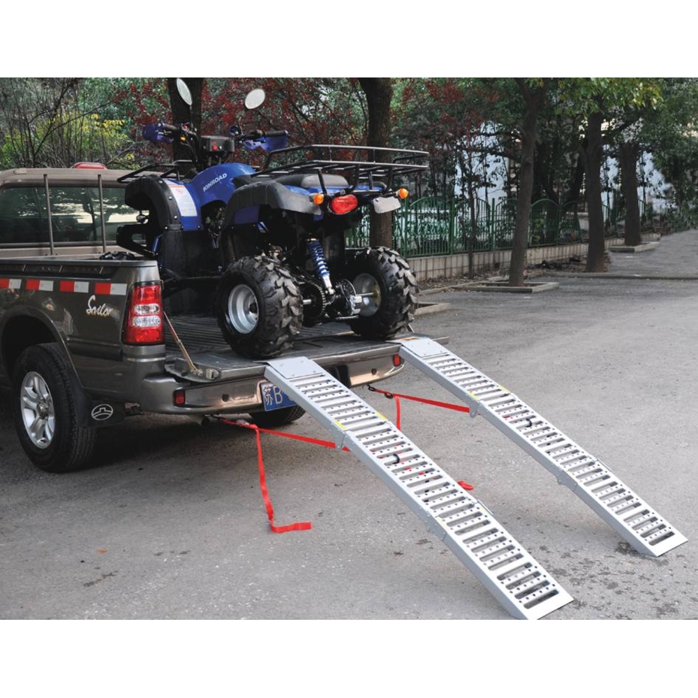 Rampes acier pliables en 3 parties 500/1600Kg 2000mm - lot de 2 pcs DRAKKAR - 15185