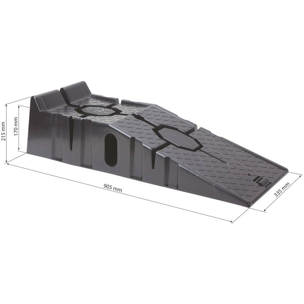 Rampe de levage en polypropylène largeur 335mm 1,25T par rampe - lot de 2 pcs DRAKKAR - 15212