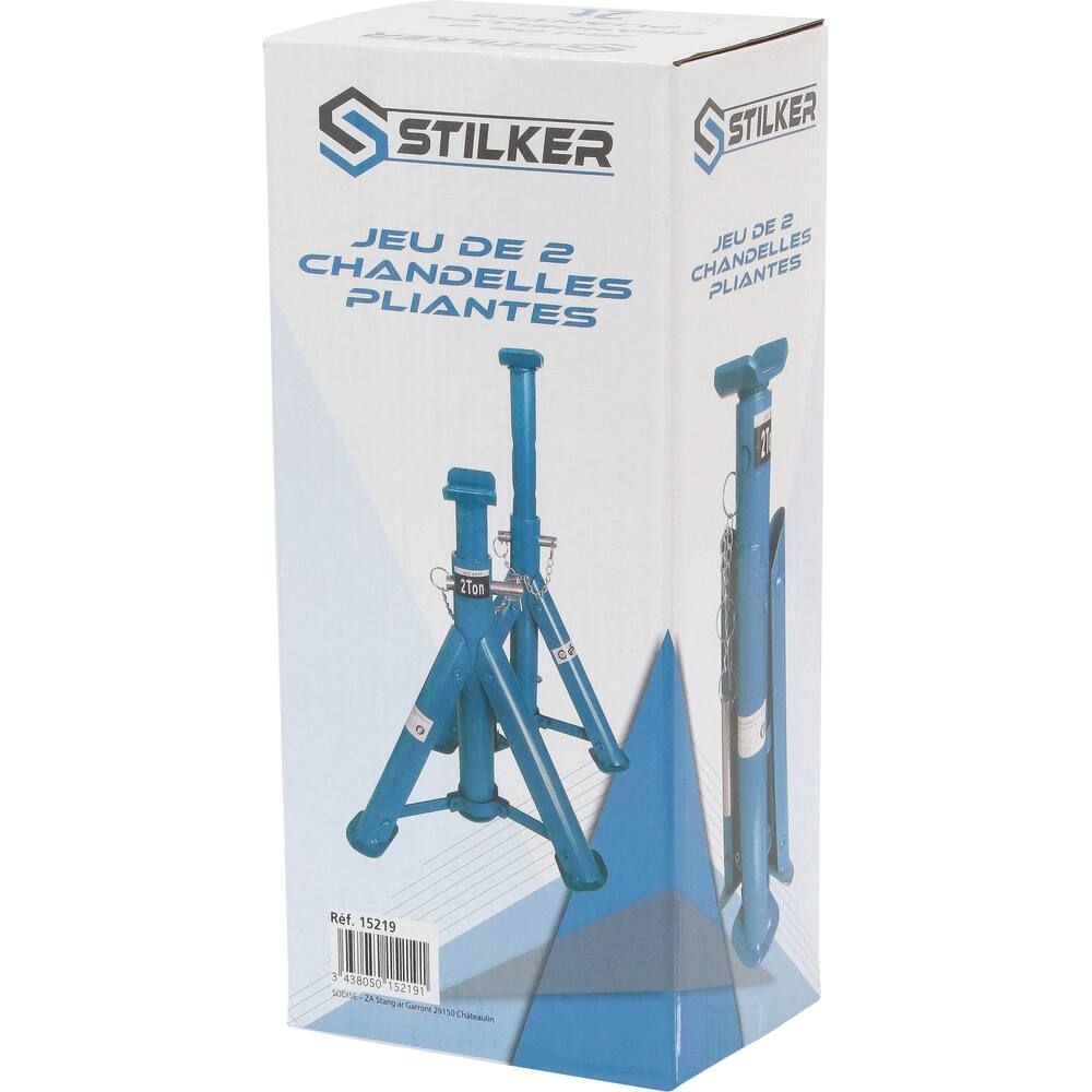 Chandelle pliante 2T 278/366mm - lot de 2 pcs STILKER - 15219