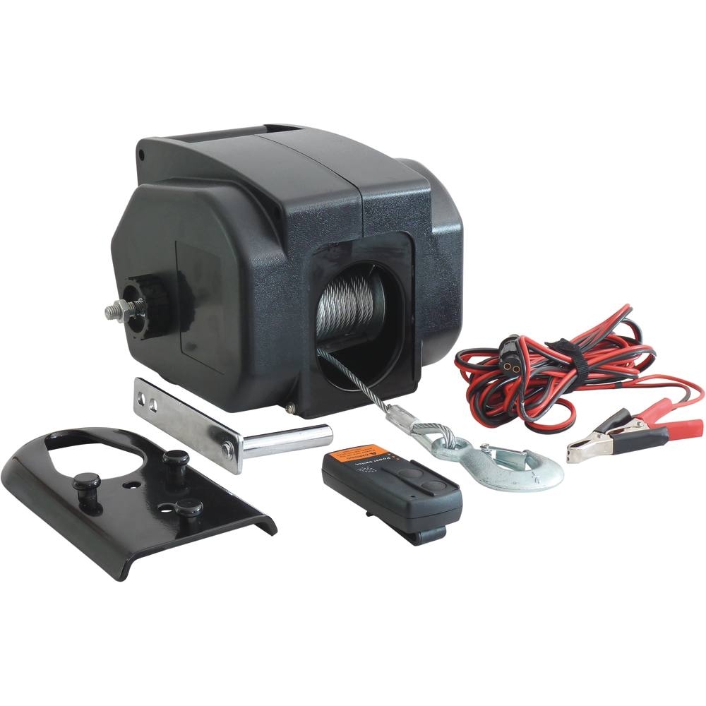 Treuil de traction électrique 12V 500kg avec télécommande sans fil DRAKKAR - 15254
