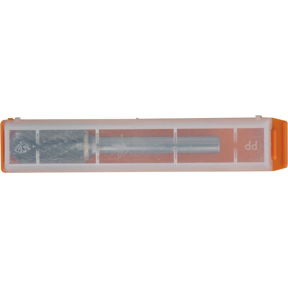 Fraise métallique cylindrique à bout arrondi sur tige 6mm RHODIUS - 15415