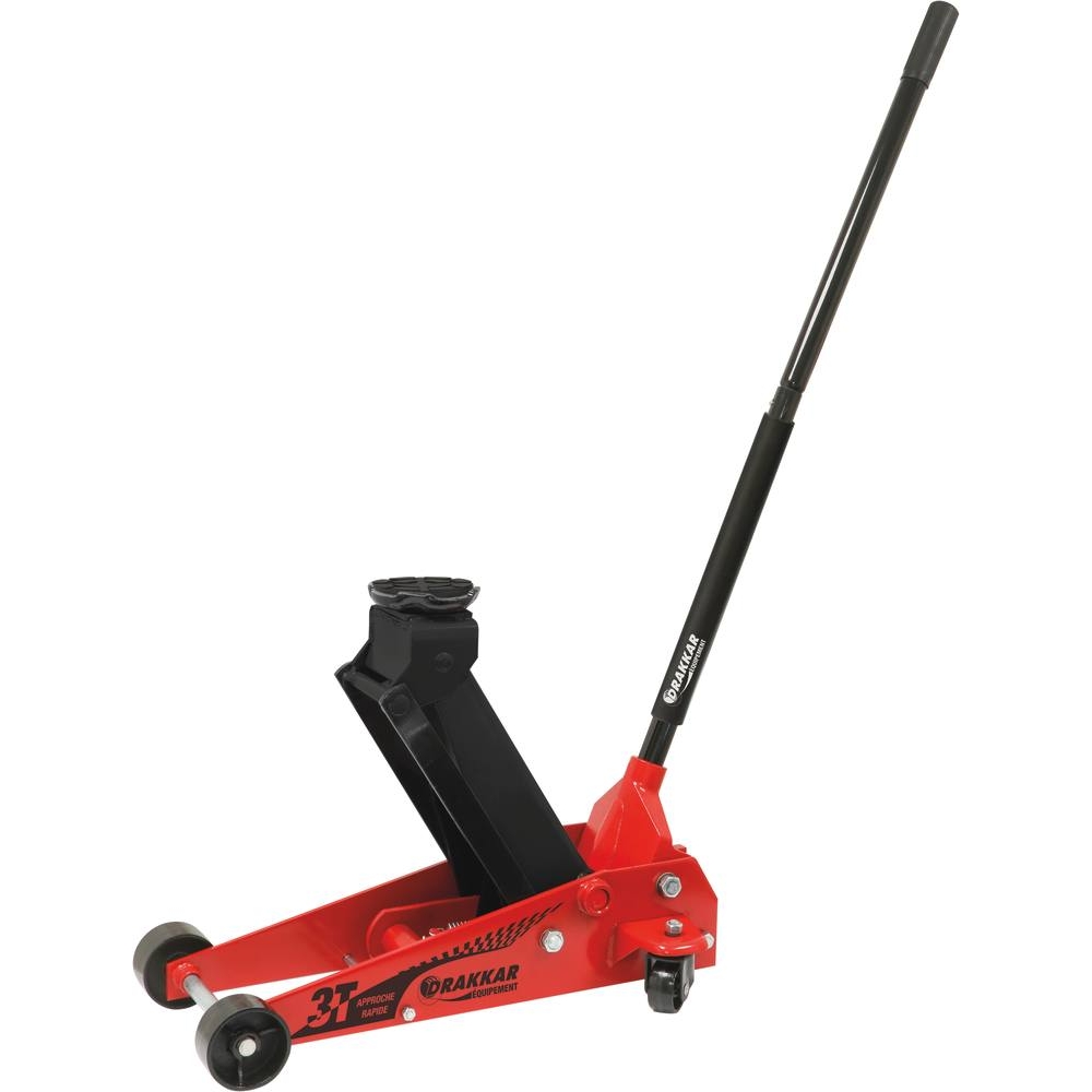 Cric rouleur 3T avec pédale 145/500mm longueur 640mm DRAKKAR - 15453