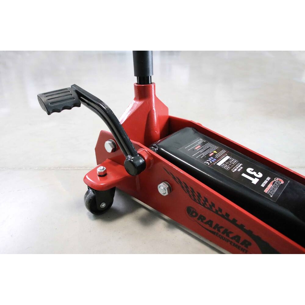 Cric rouleur 3T avec pédale 145/500mm longueur 640mm DRAKKAR - 15453