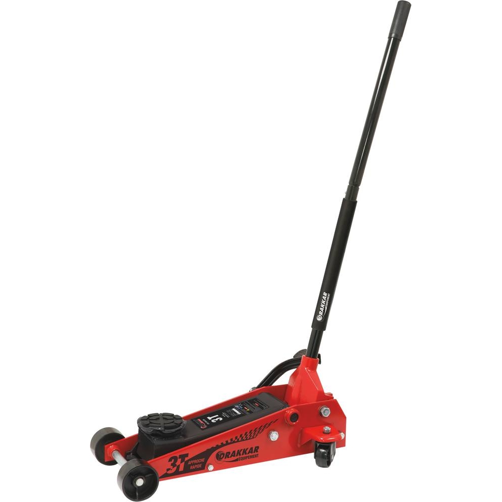 Cric rouleur 3T avec pédale 145/500mm longueur 640mm DRAKKAR - 15453