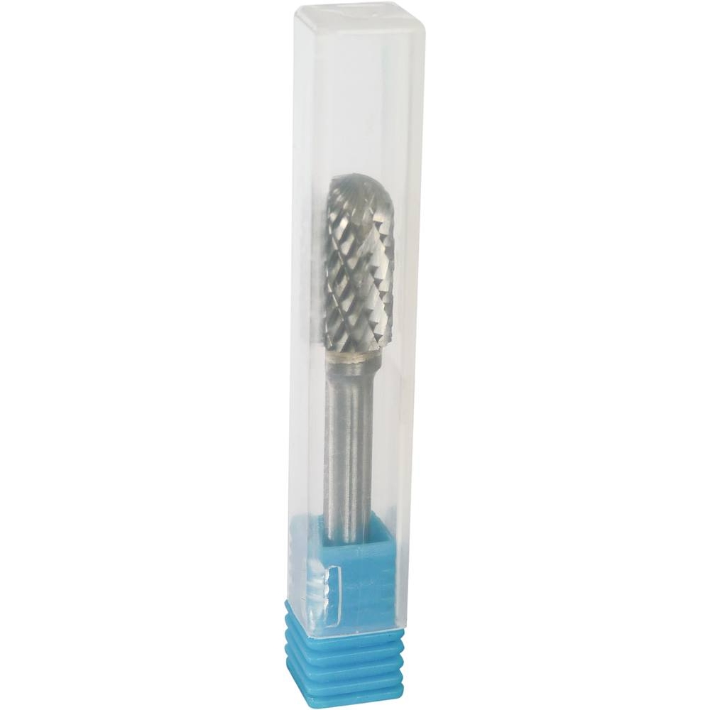 Fraise métallique cylindrique à bout arrondi sur tige 6mm DRAKKAR TOOLS - 15507