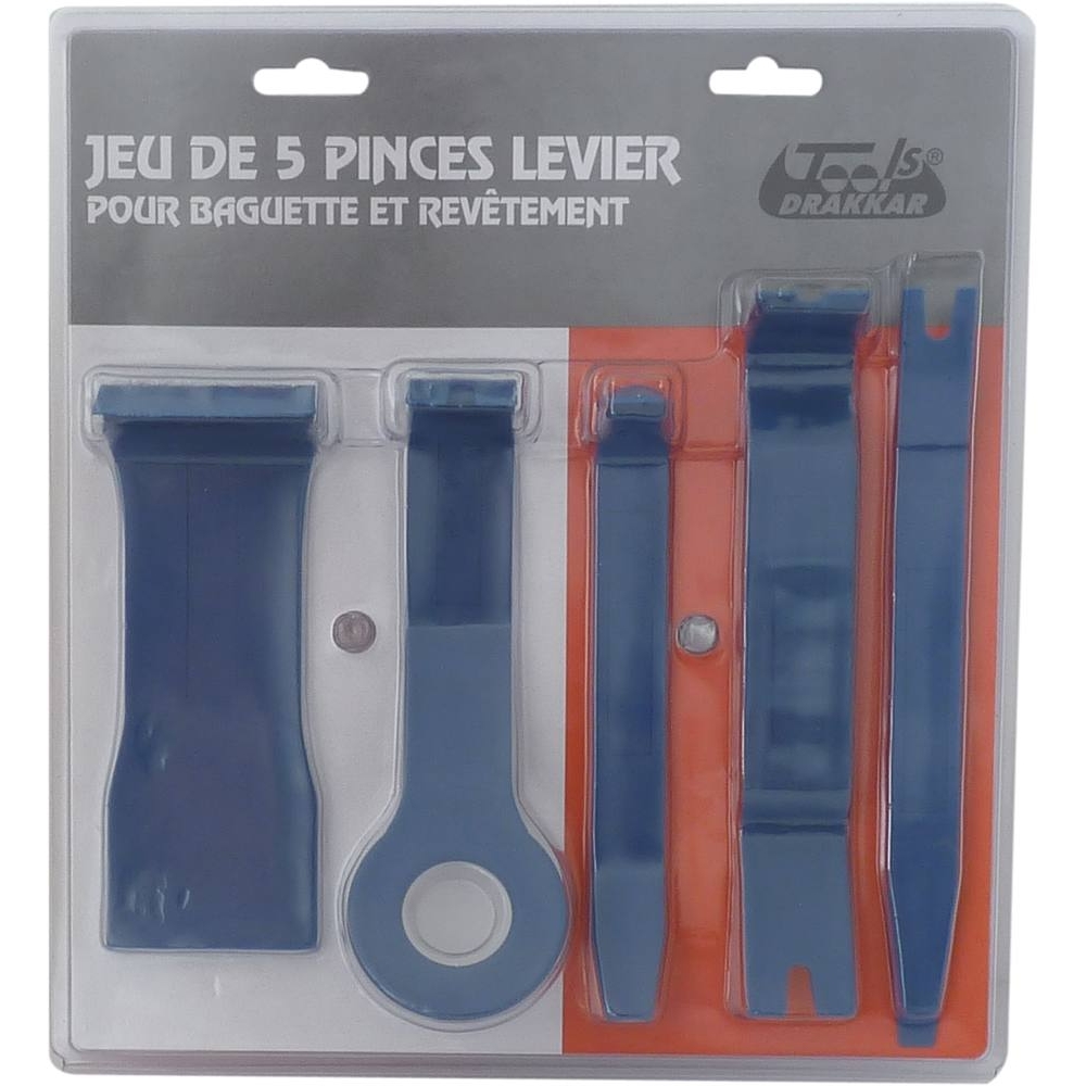 Levier de démontage de garniture - lot de 5 pcs DRAKKAR TOOLS - 15606