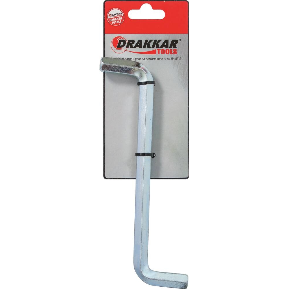 Clé de vidange contre coudée 6 pans 150x12mm - carte DRAKKAR TOOLS - 15681