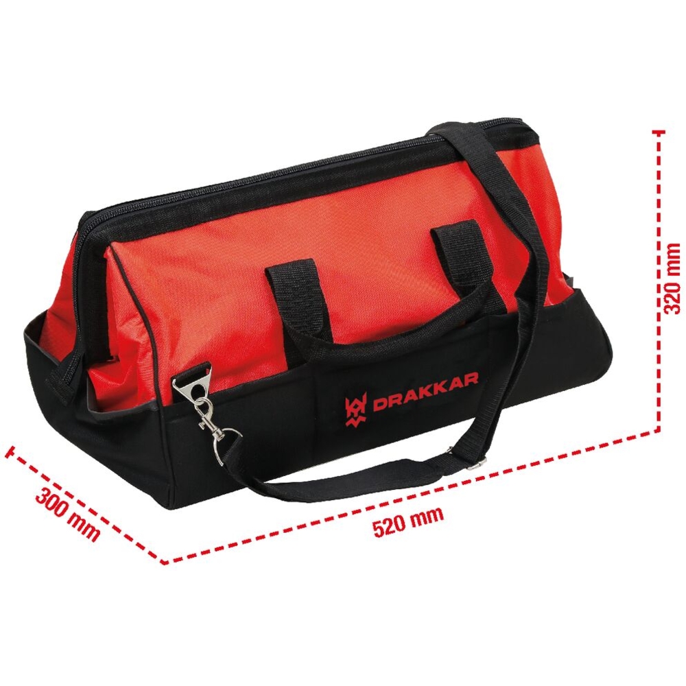 Sac porte-outils textile 520x300x320mm DRAKKAR - 15695