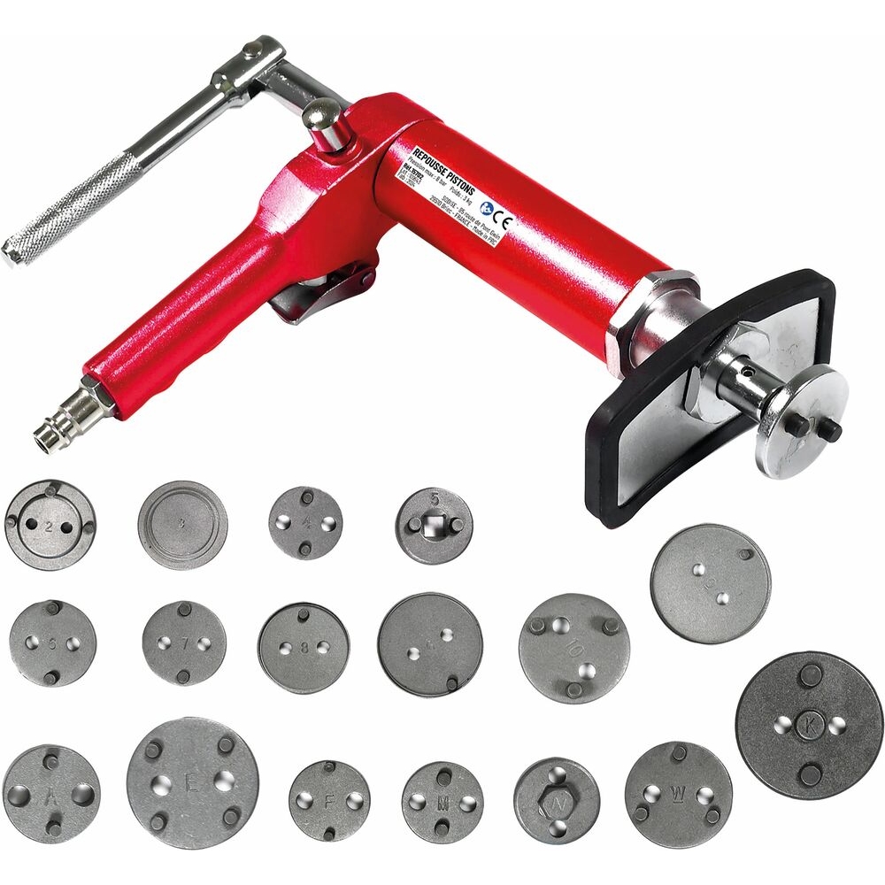 Repousse piston pneumatique pour étrier de frein - coffret de 18 pcs DRAKKAR - 15702