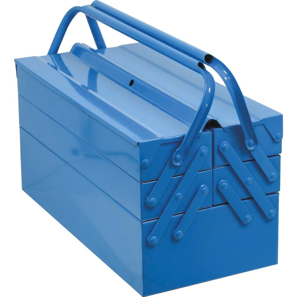 Caisse à outils métallique 5 compartiments 430x200x205mm STILKER - 15731