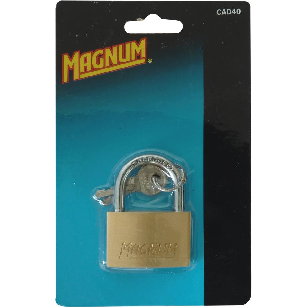 Cadenas corps laiton 40mm anse acier 2 clés - - 15771