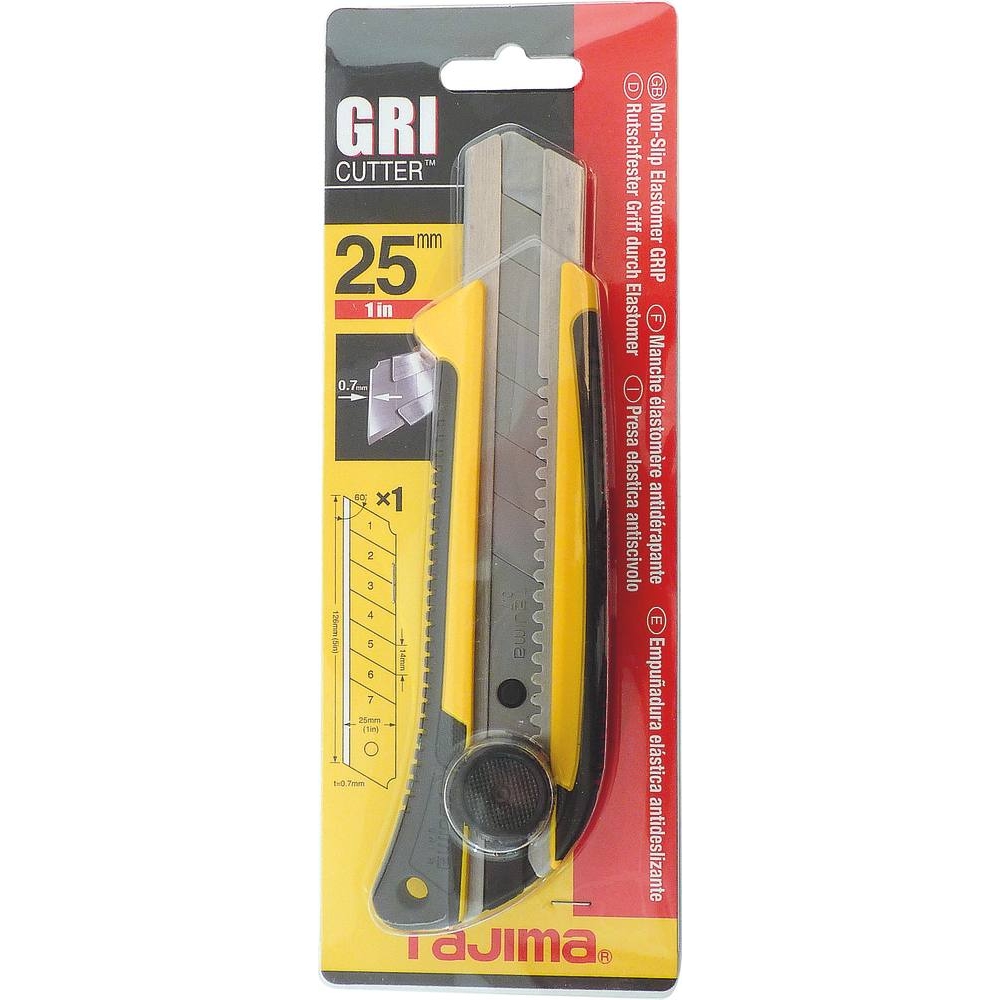 Cutter 25mm avec molette de serrage bi-matière TAJIMA - 15884