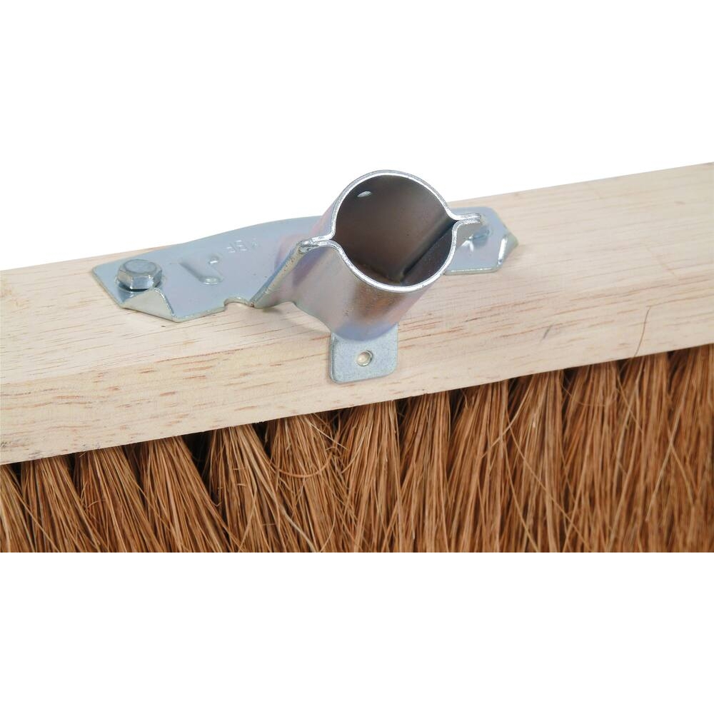 Balai coco d'atelier 600x60mm avec manche bois - 15935