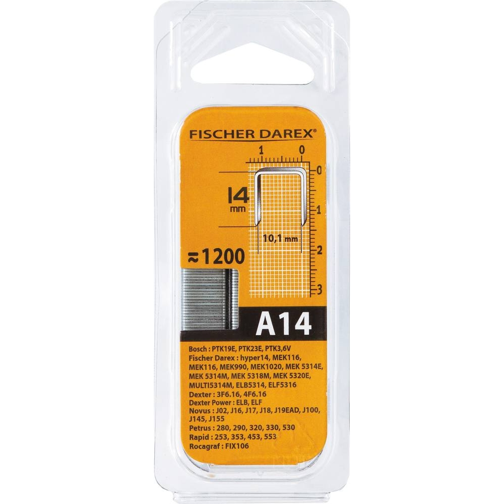 Agrafe type A 14mm - de 1200 pcs FISHER DAREX - 15953