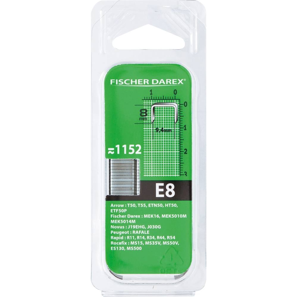 Agrafe type E 8mm - de 1152 pcs FISHER DAREX - 15956