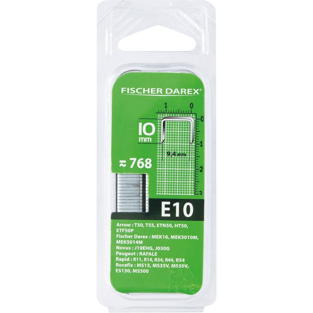 Agrafe type E 10mm - de 768 pcs FISHER DAREX - 15957
