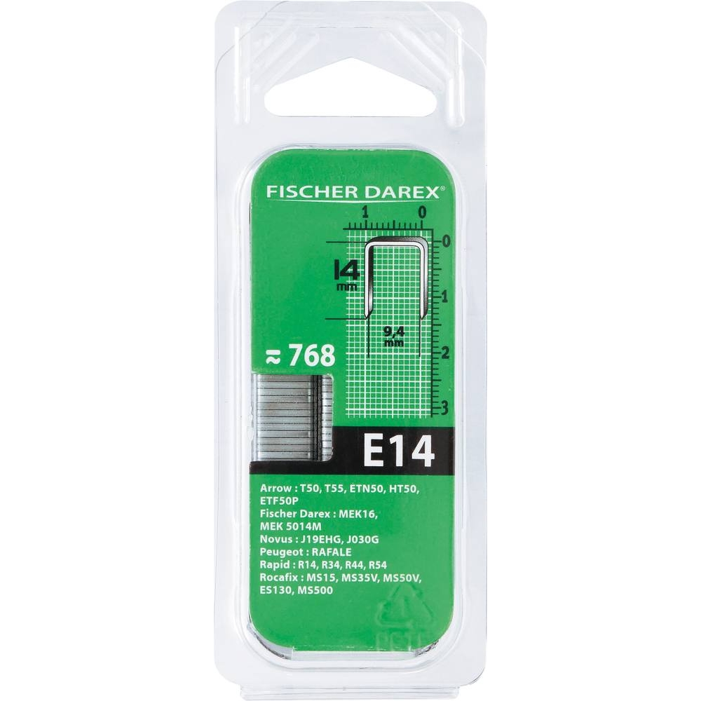Agrafe type E 14mm - de 768 pcs FISHER DAREX - 15959