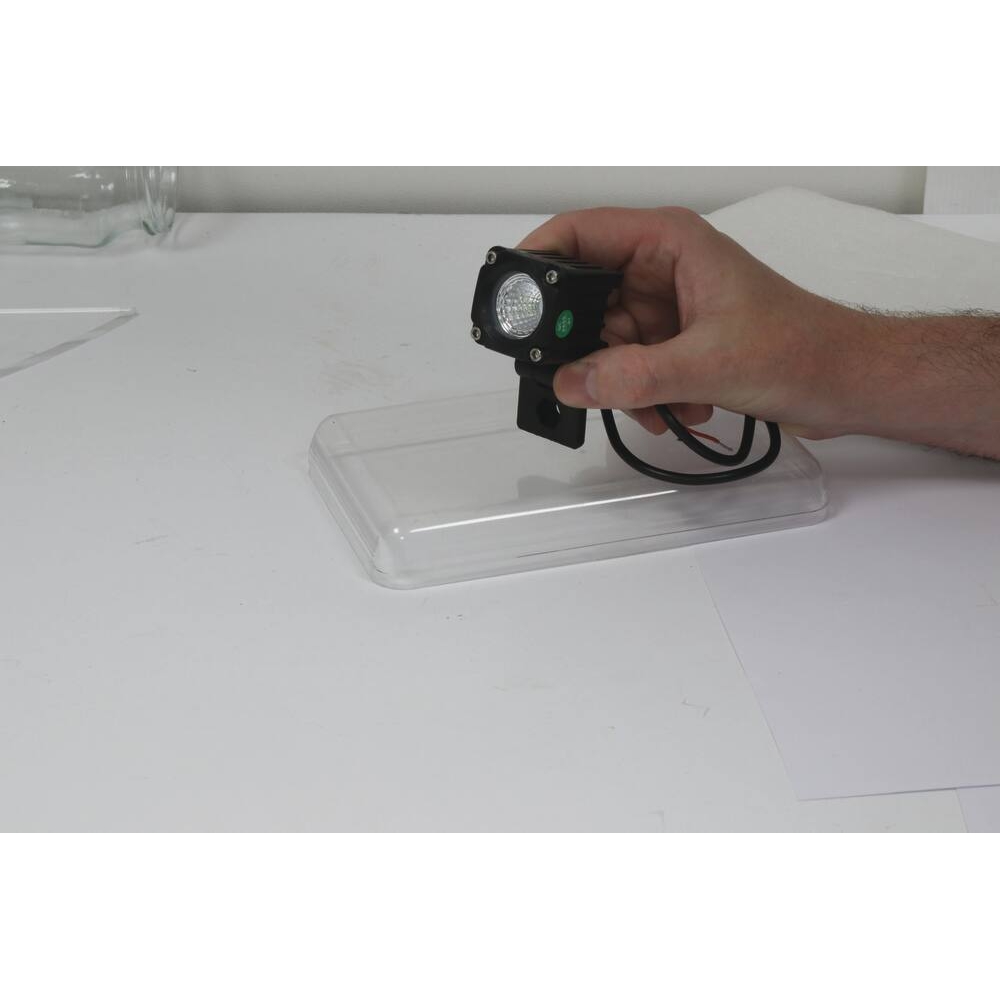 Phare de travail carré LED 10/32V 10W 600 lumens SODIFLASH - 16034