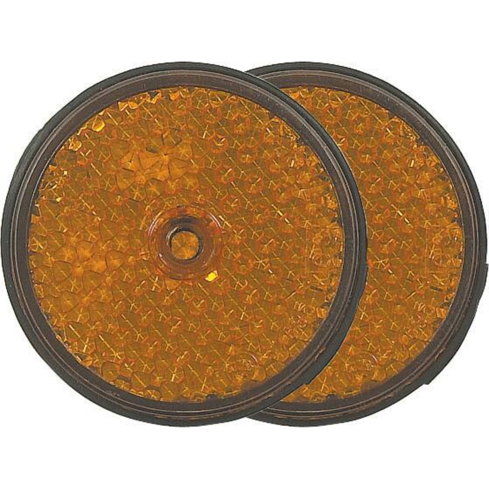 Catadioptre rond 60mm orange à  fixer AJ.BA - 16082