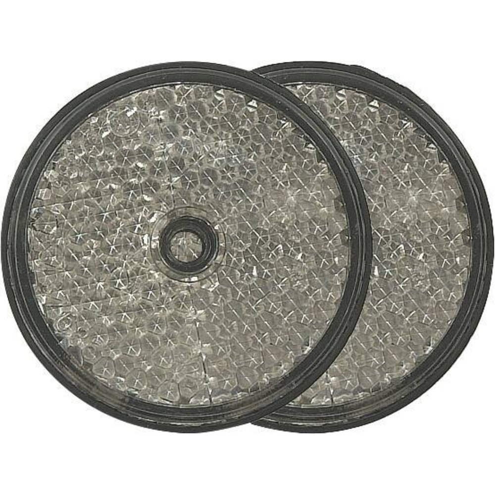 Catadioptre rond 60mm blanc à  fixer AJ.BA - 16084