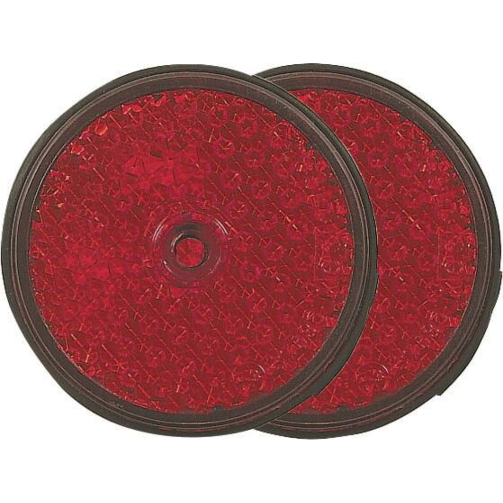 Catadioptre rond 60mm rouge à  fixer AJ.BA - 16086