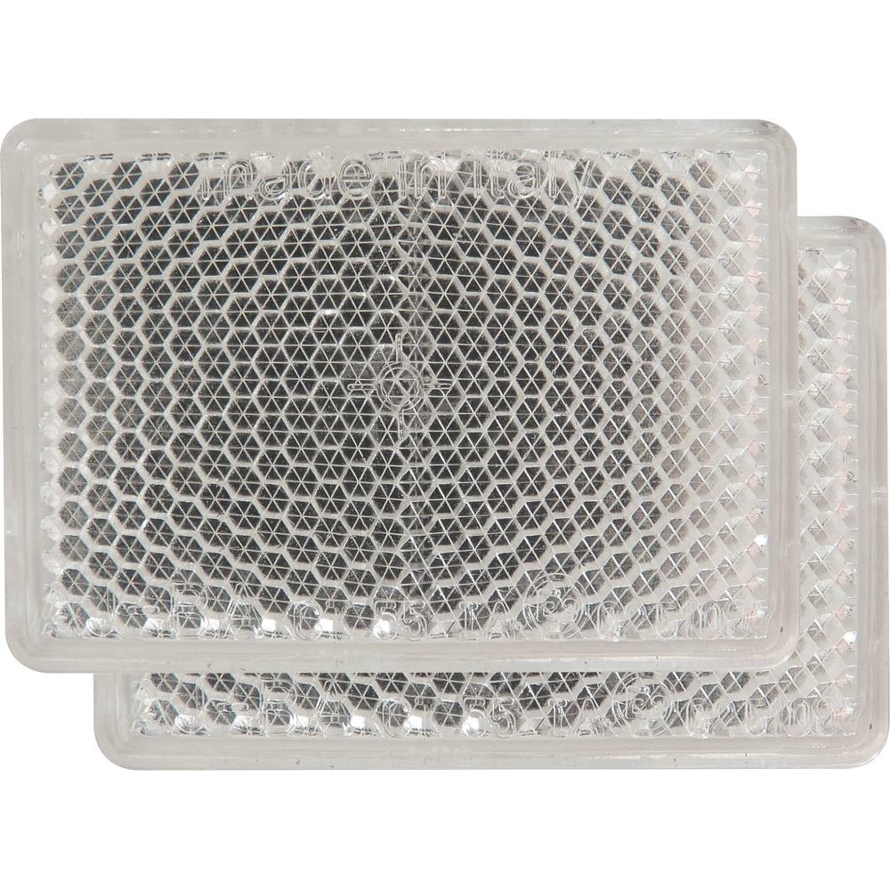 Catadioptre rectangle 56x39mm adhésif blanc AJ.BA - 16154