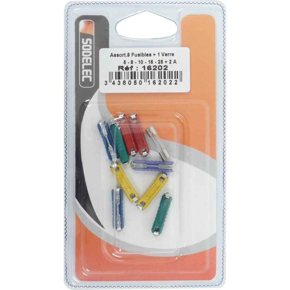 Fusible steatite et fusible en verre - de 10 pcs SODELEC - 16202