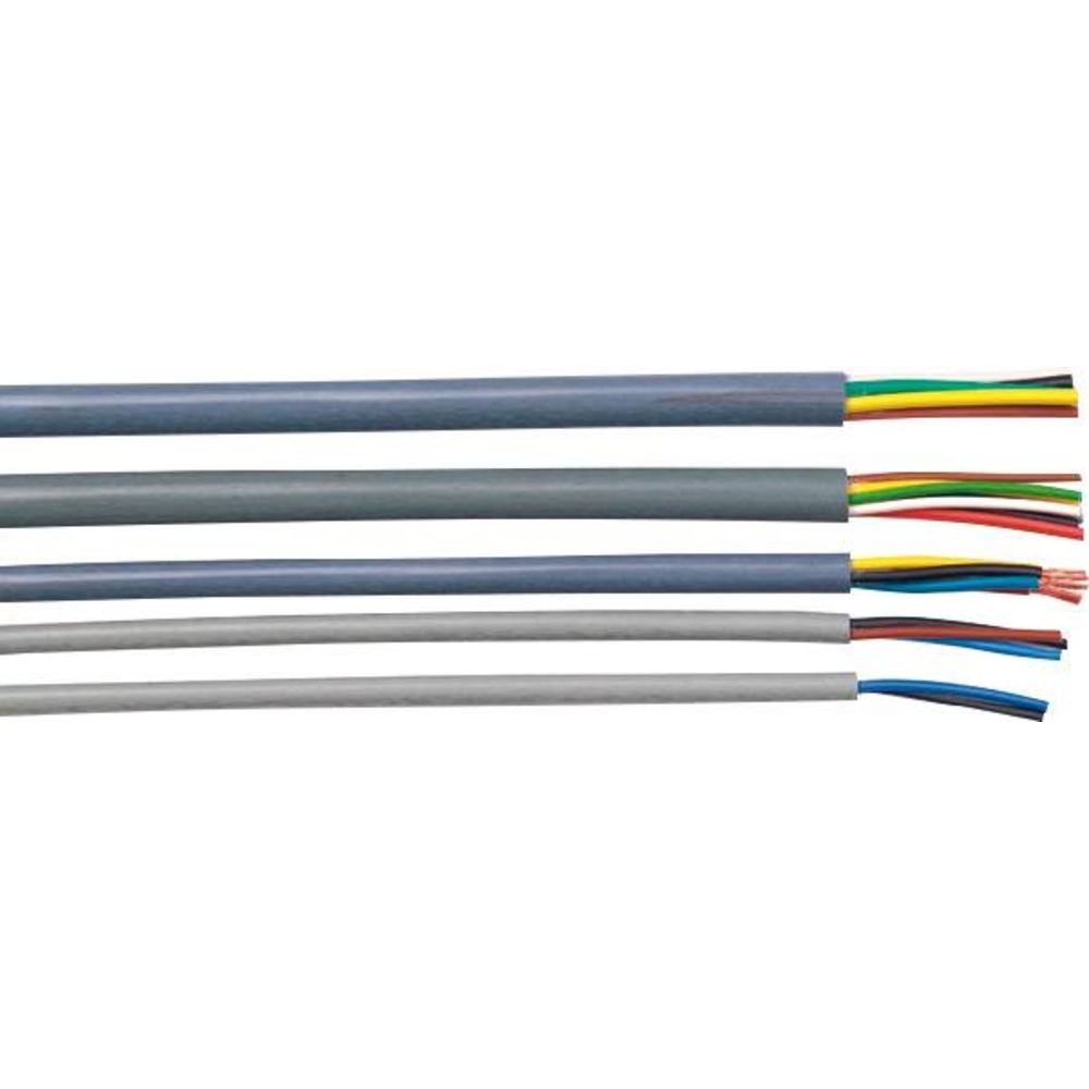 Câble multi-conducteur H05VVF 2x1mm² gris - Bobine de 50m - 16252